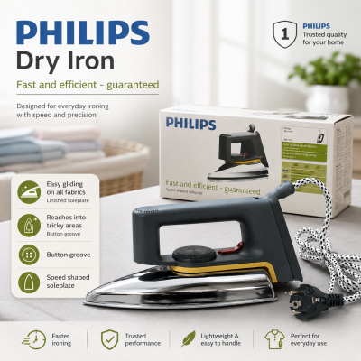 Philips HD1172 Dry Iron 1000W